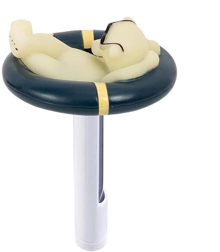 Zwembadthermometer - Drijvende meter - Water Temperatuur Meten - Groot Helder Display - 196 cm - Wit