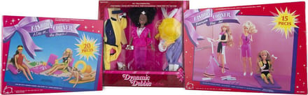 Modepop DYNAMIC DEBBIE 26 cm met kleding + beach en fitness toebehoren - Complete set