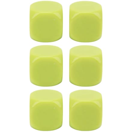 Ensemble de 6 Dés Géants Coins Arrondis Imperméables Résistants à l'Oxydation Surface Lisse Dés pour Bar Bricolage