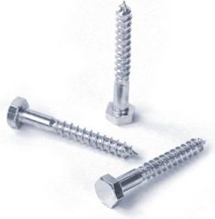 Houtdraadbouten Verzinkt 10X 70 Din 571 - 100 stuks