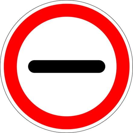 Stoppen sticker, F10 100 mm