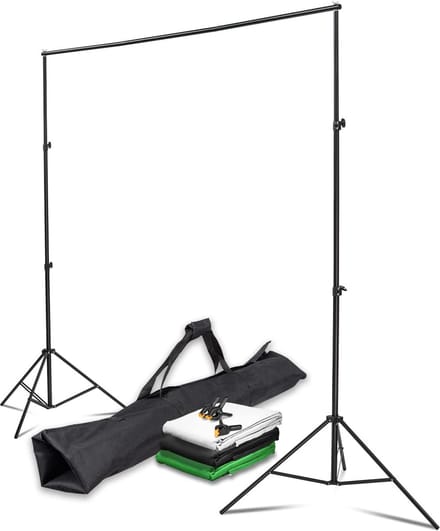 Professioneel Achtergrondsysteem voor Studio en Thuisfotografie met 3 Kleuren
