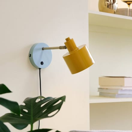 Dyberg Larsen Wandlamp curry/turquoise metaal H11,5 cm D11,5 cm Ocean
