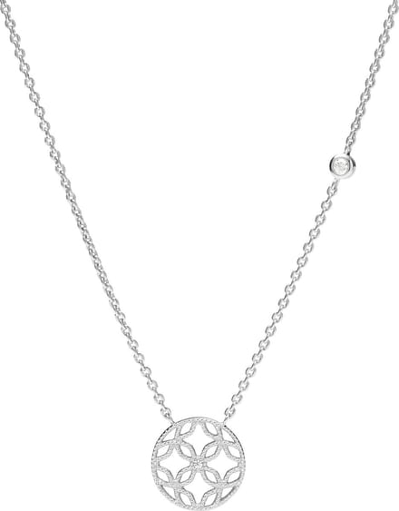 Fossil Damesketting zilveren Zirkonia One Size 88129555