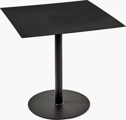 Serax Bea Mombaers bistrotafel 02 vierkant in metaal 78x78x74cm zwart