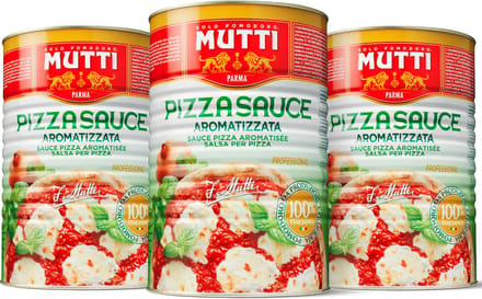 Mutti Pizzasaus Aromatizzata - 3 x 4,1 kg