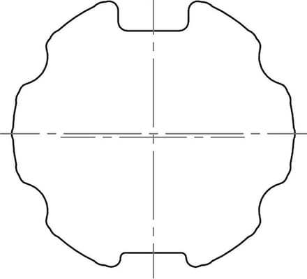 Adaptieset type M - Ø 63 mm met doekgleuf