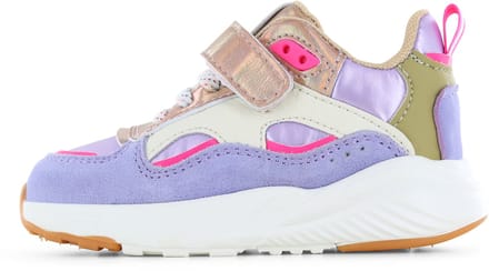 Go Banana's Lila Sneaker - Sneakers Kinderen - Meisjes - Pink Lilac - Microfiber leer - Maat 26