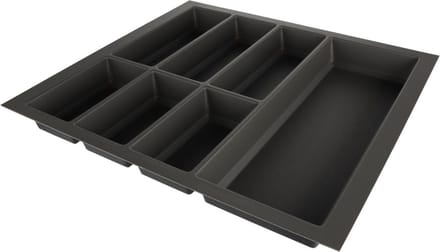 Bestekbak Classic - Lade Organizer - Soft-touch grijs - Voor kastbreedte 1000mm