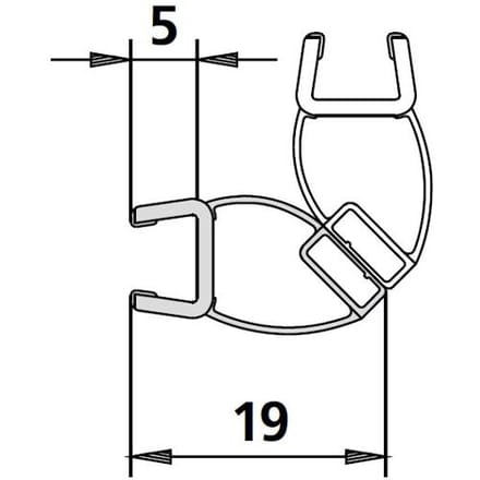 Kermi Aska replacement magnetic profile 6025698