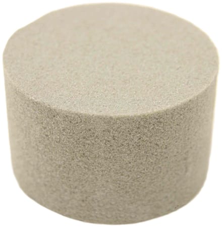 HBX Steekschuim/oase - droog - Rond - grijs - D14 x H7 cm - voor bloemen - bloemstukken