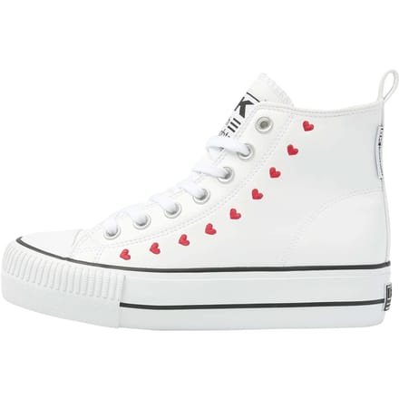 British Knights - Kaya Mid Dames Sneakers Hoog - Maat 37 - Wit - Vrouwen Schoenen