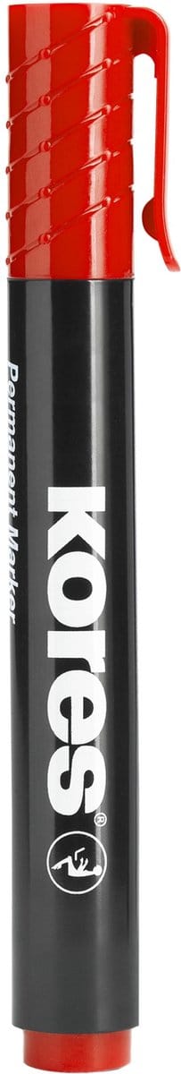 Kores M20937, Rood, Kogelpunt, Zwart, Rood, Wit, 3 mm, 1 stuk(s)