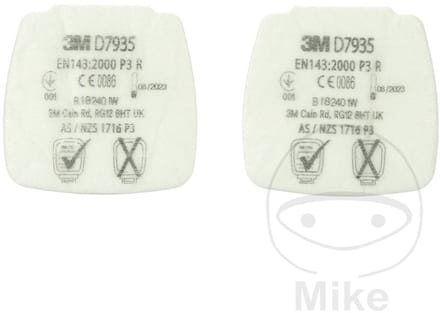 3M Secure Click Partikel-Einlegefilter D7935 P3 R Partikelfilter 4 stuk(s)