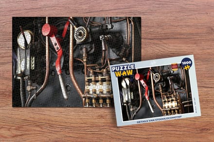 Puzzel Details van stoomtrein - Legpuzzel - Puzzel 1000 stukjes volwassenen