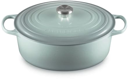 Le Creuset Braadpan Signature ovaal SeaSalt 33cm 7,5l