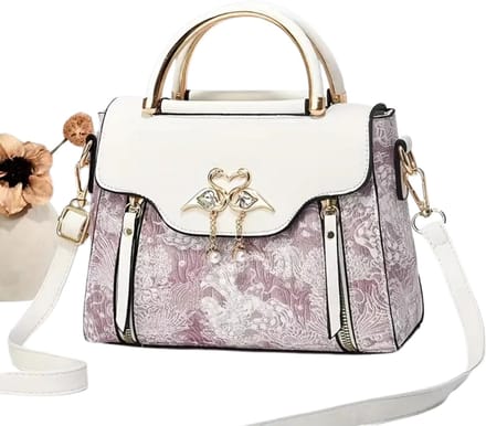 Livano Handtas Dames - Schoudertas - School - Shopper - Schooltas - Werktas - Wit 1