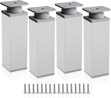 Verstelbare Meubelpoten 4 Stuks Aluminium Kastpoten 150mm Hoogte Verstelbaar