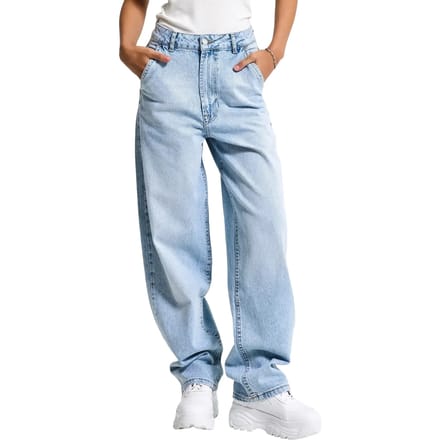 It's Basic - SKATER MID RISE JEANS - ICE