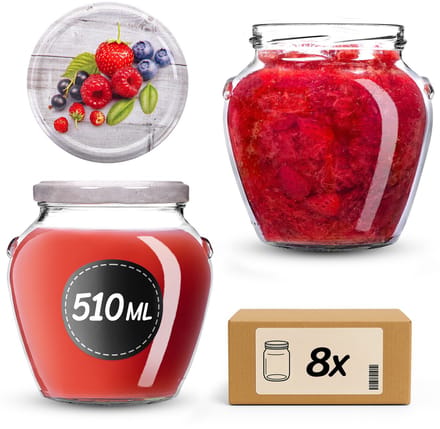 KADAX Amphora Pot 82 mm 510 ml + deksel 82 mm O-0