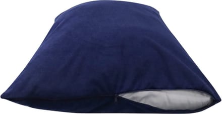 Mammoet Molton Kussensloop Willow 60 x 70 cm - waterafstotende coating - 45% katoen & 55% polyester - blauw