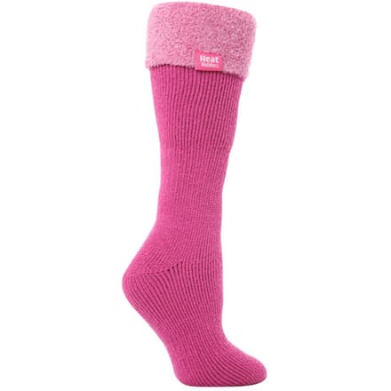 Heat Holders Dames Thermische Wellington Boot Sokken - Moerbei Roze