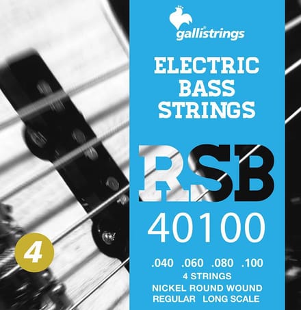 Galli RSB-40100 Bassnaren Set Nickel Roundwound Regular (040-100)