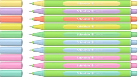 Schneider fineliner - Line-Up – lijnbreedte 0,4mm - pastel - doosje 10 stuks - S-191090