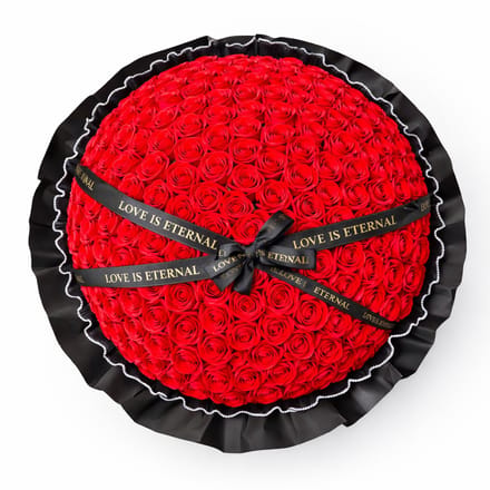 La Roselle Amsterdam - Rozen boeket - 200 rode geurende kunstbloemen