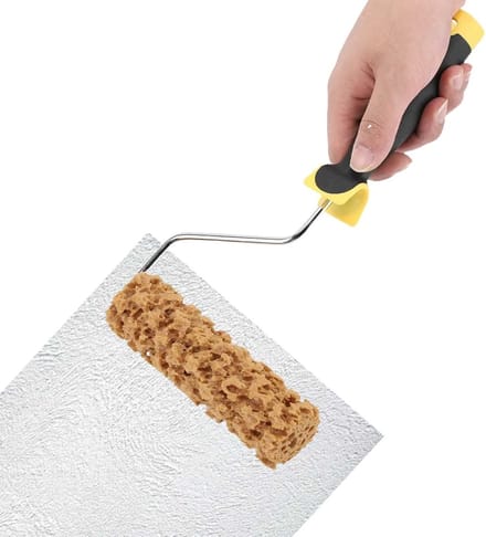 Dailygoods- Textuur Verfroller 16 cm - Decoratieve Rubber Roller - Antislip Handgreep - Muurverf - Schildertool - Hoogwaardig Materiaal
