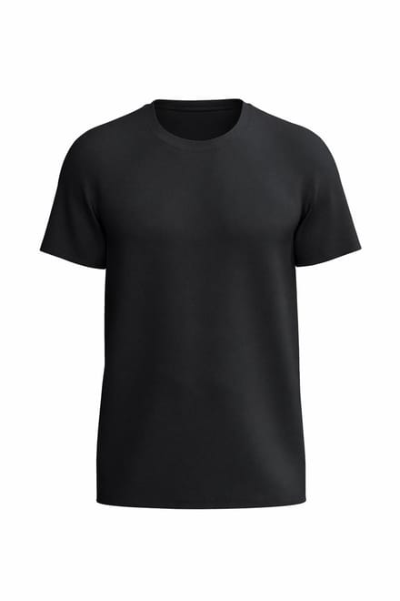 RELAKZ - Lenzing Modal - Heren T-shirt - Ronde Hals - Extra Lang - Zwart - M - 2-pack