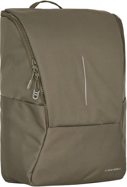 New Rebels Valor Westerly Backpack Rugzak 14L Schooltas Werktas Laptop 14 inch PU Polyester Olive