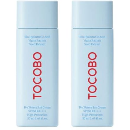 TOCOBO Bio Watery Sun Cream SPF50+ PA++++ 50ML *2 stuks 2ea white