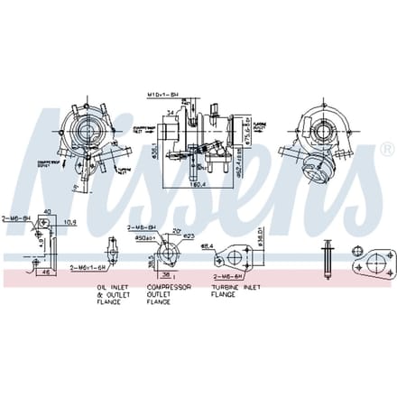Supercharger, drukvulling NISSENS 93234