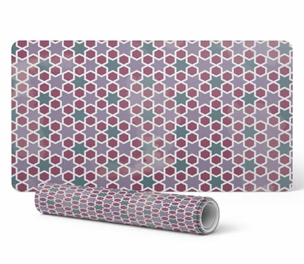 Universele beschermmat voor computerapparatuur met geometrisch patroon, 90x45 cm
