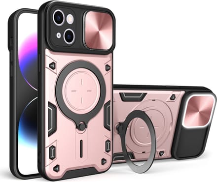 Hoesje geschikt voor Apple iPhone 16 Plus - Techsuit CamGuard Pro Back Cover - Roségoud