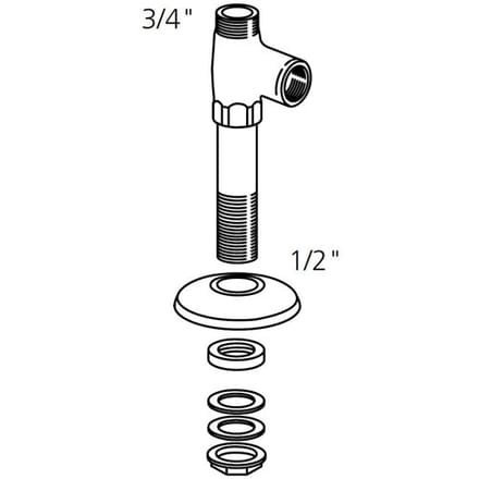 KWC Globe valve with foot Z.503.840
