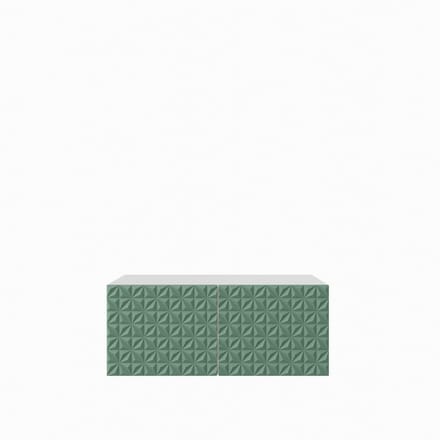 TV-kast Cali 1x100 cm (wit + groen)