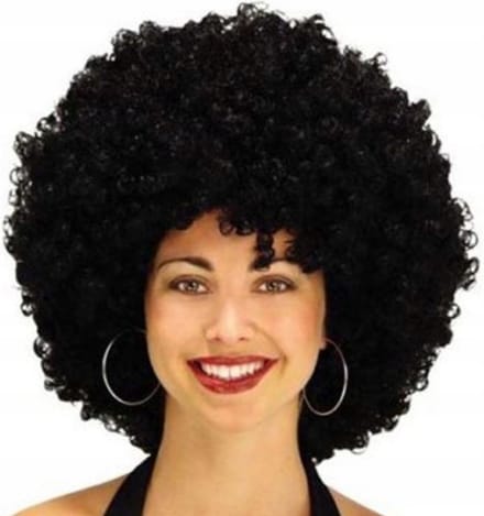 Smiffy's Afro pruik - zwart - krullen - volwassenen - carnaval - seventies