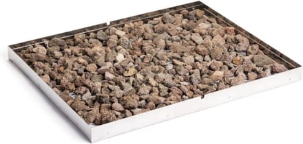 HENDI Lavasteenrooster – Groot Formaat – Inclusief Lavastenen – 630x500 mm