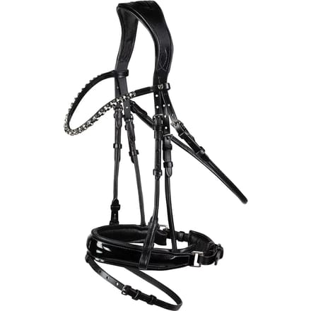 Horze Clermont Anatomisch Hoofdstel, Black, Vollblut