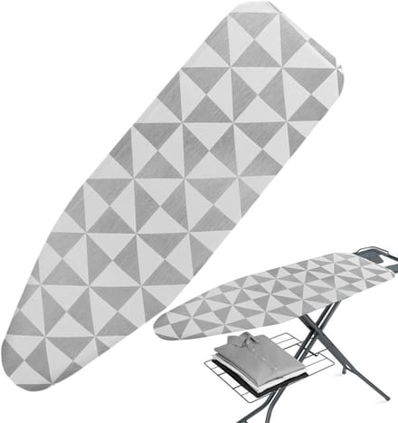 Strijkplankonderlegger - Warmte reflecterend - Efficiënt Strijken - Dikke Viltlaag - 110 x 34 cm - Zilverkleurig