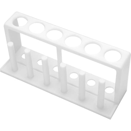 6 Gaten 6 Kolommen Plastic Wit Reageerbuisrek Houder Standaard Laboratoriumbenodigdheden white