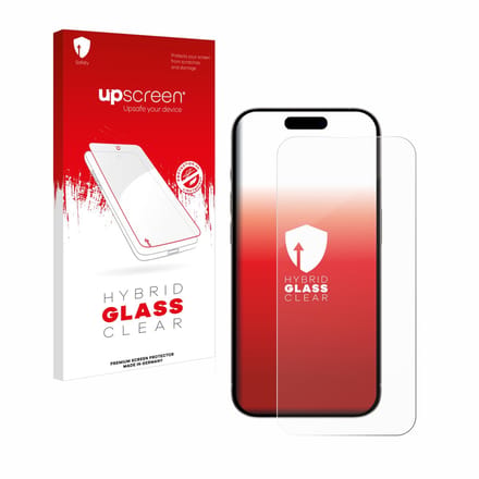 upscreen - Screenprotector voor Apple iPhone 15 Plus - Folie Beschermfolie Beschermglas transparant