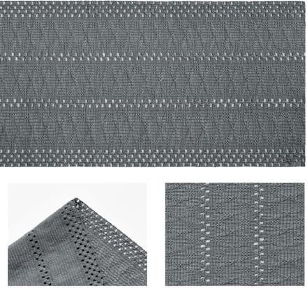Dailygoods - Donkergrijze Geweven Tafelloper 30x183 cm voor Eettafel
