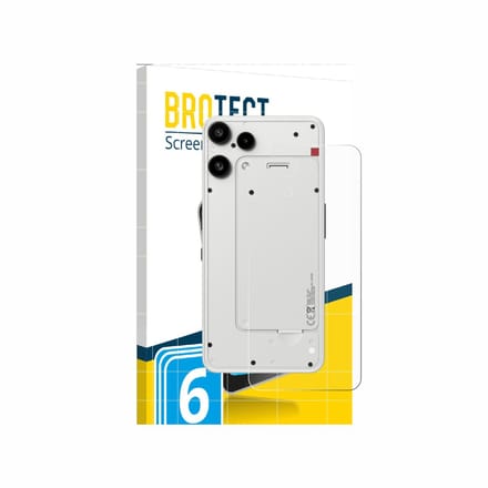 BROTECT - Screenprotector voor Nothing Phone (3a) Lite (Achterkant) - Folie Beschermfolie transparant 6 Stuks