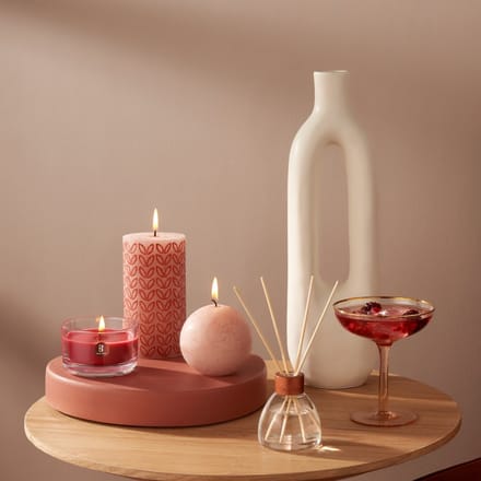 Bolsius - Rustiek bolkaars - Ø76mm - Ash Rose