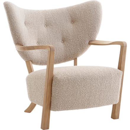 &Tradition Wulff ATD2 fauteuil - karakorum 003 - oiled oak