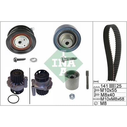 Schaeffler Ina Waterpomp + distributieriem set INA 530 0361 30