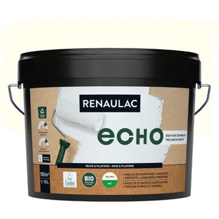 Renaulac Echo Muurverf - Mat - Ral 9010 - 10l